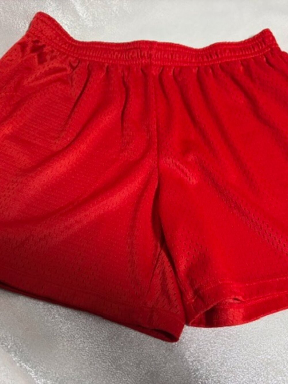 CHAMPION RED MESH BASKETBALL STYLE SHORTS SIZE SMALL